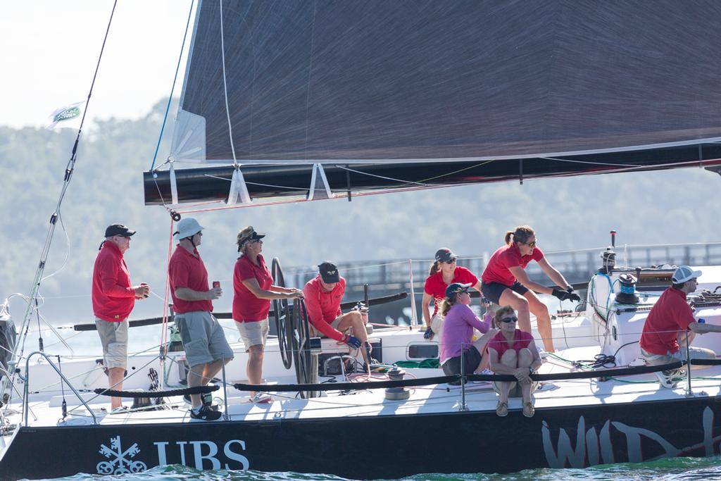 Clipper Round the World Race skipper Wendy Tuck steering UBS Wild Thing to win the spinnaker Division 1 © David Brogan www.sailpix.com.au