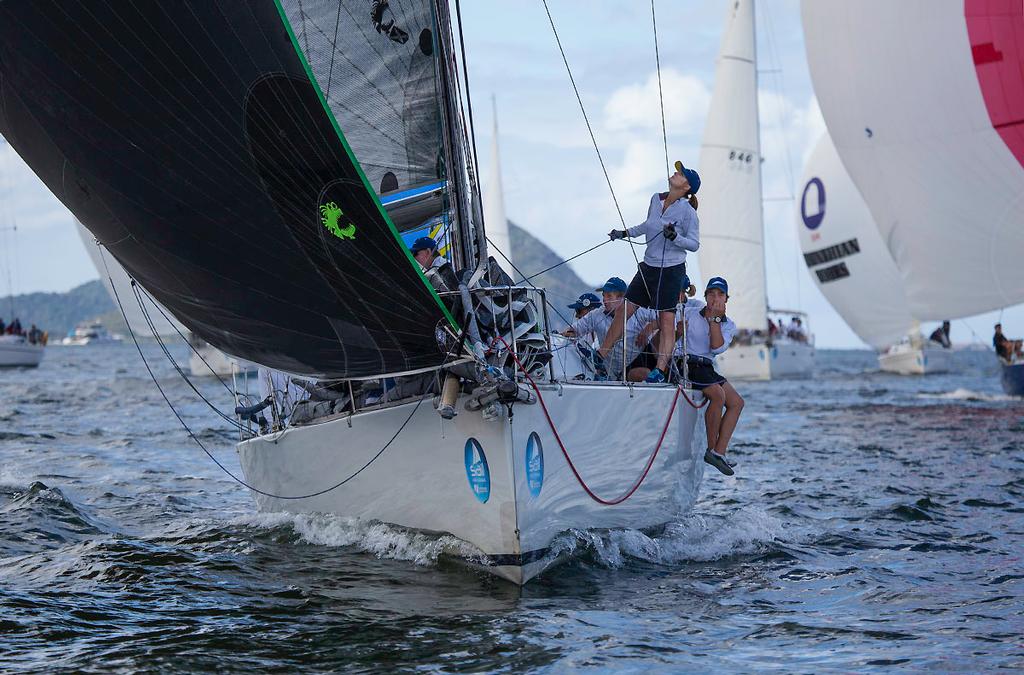 The Banshee worked their Ace all the way into to the first mark. - Sail Port Stephens photo copyright  John Curnow taken at  and featuring the  class