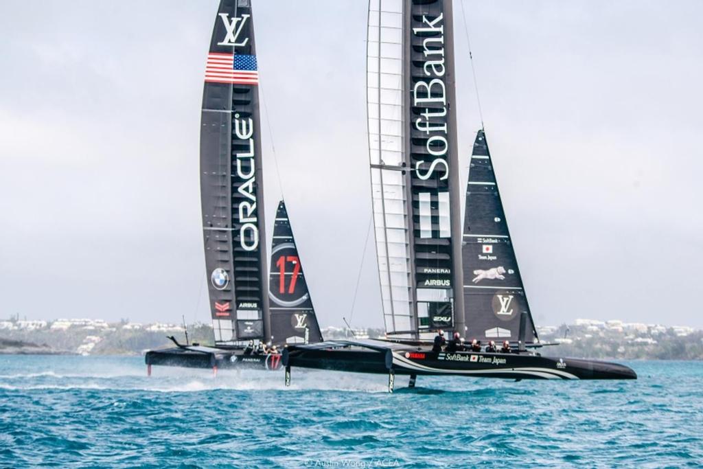 Oracle Team USA and Softbank Team Japan - Practice Session 3, - April 10-12, 2017 © Austin Wong | ACEA