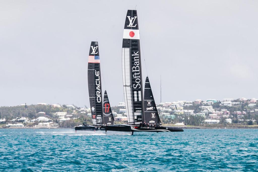 06/04/2017 - Hamilton (BMU) - 35th America's Cup Bermuda 2017 - America's Cup Class (ACC) boats practice racing © Austin Wong | ACEA