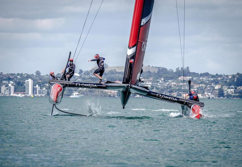 - Emirates Team NZ - Final Day training in New Zealand - March 28, 2017 © Hamish Hooper/Emirates Team NZ http://www.etnzblog.com