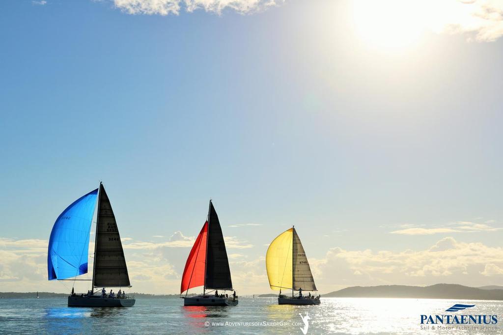 The majesty of colour - Sail Port Stephens photo copyright Nic Douglass / www.AdventuresofaSailorGirl.com taken at  and featuring the  class