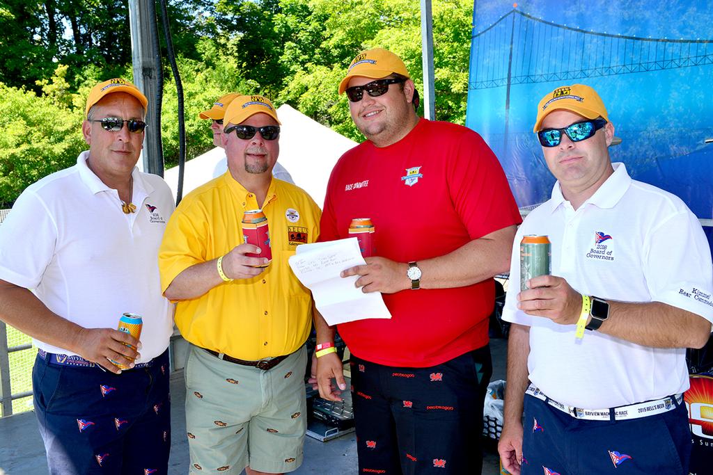 President of Bell’s Beer Brewery, enjoys his role as both a sponsor and a participant (crewing aboard the Santa Cruz 70 Details) at the Bell’s Beer Bayview Mackinac Race - Bell’s Beer Bayview Mackinac Race photo copyright Martin Chumiecki / Bayview Yacht Club taken at  and featuring the  class