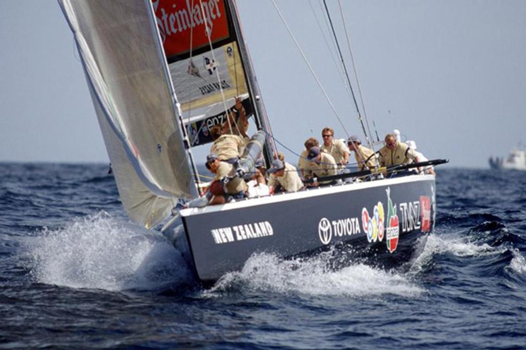 NZL 32 - winner of the 1995 America's Cup, Steinlager was a major sponsor photo copyright Team New Zealand taken at  and featuring the  class