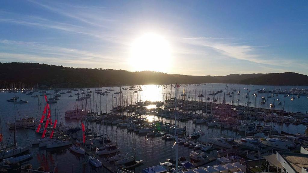 RPAYC Clubhouse looking over Pittwater. photo copyright Bronwen Hemmings taken at  and featuring the  class