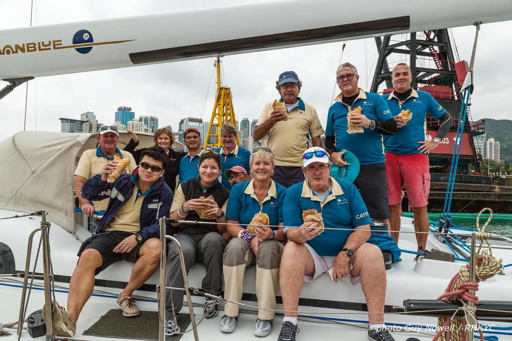 Moonblue 2 and the pasty lunch. RHKYC San Fernando Race 2017.  ©  RHKYC/Guy Nowell http://www.guynowell.com/