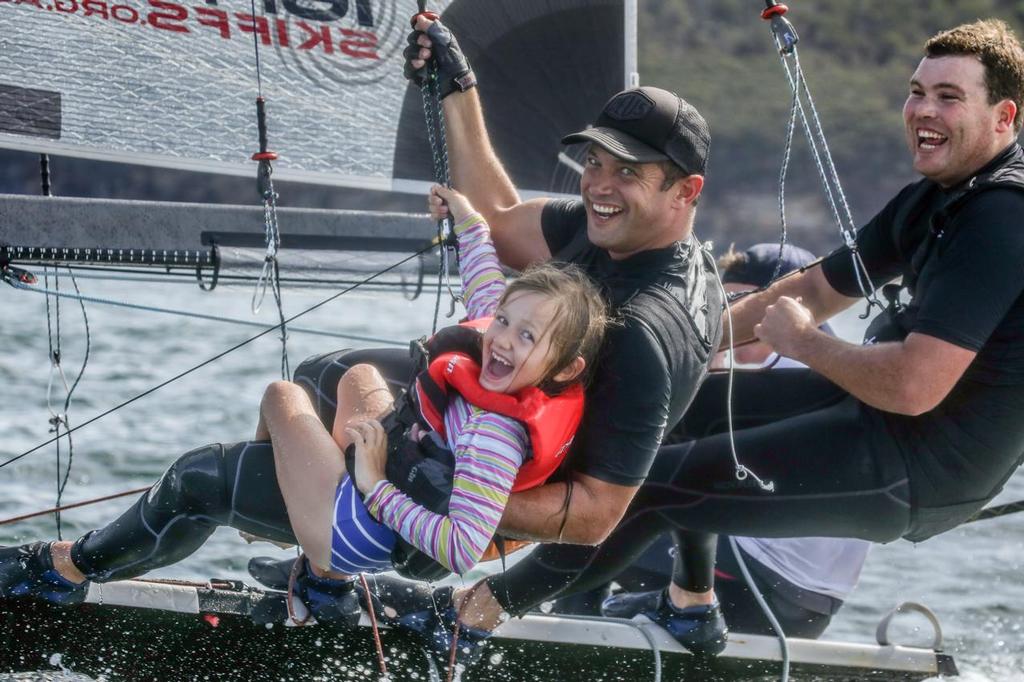 - Manly 16ft Skiff Club annual Crew Swap Day - April 2017 © Michael Chittenden 