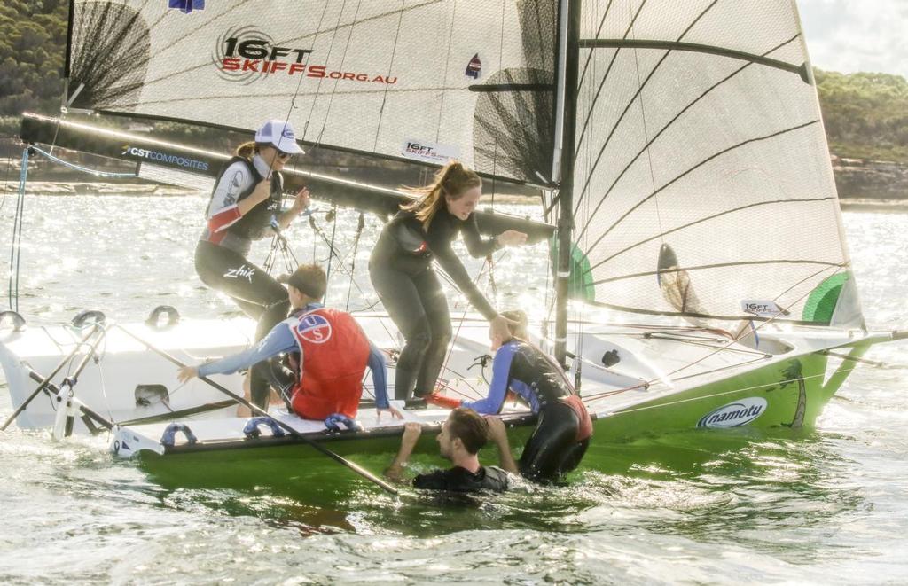  - Manly 16ft Skiff Club annual Crew Swap Day - April 2017 © Michael Chittenden 