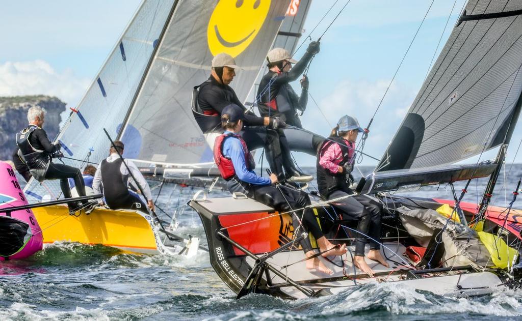  - Manly 16ft Skiff Club annual Crew Swap Day - April 2017 © Michael Chittenden 