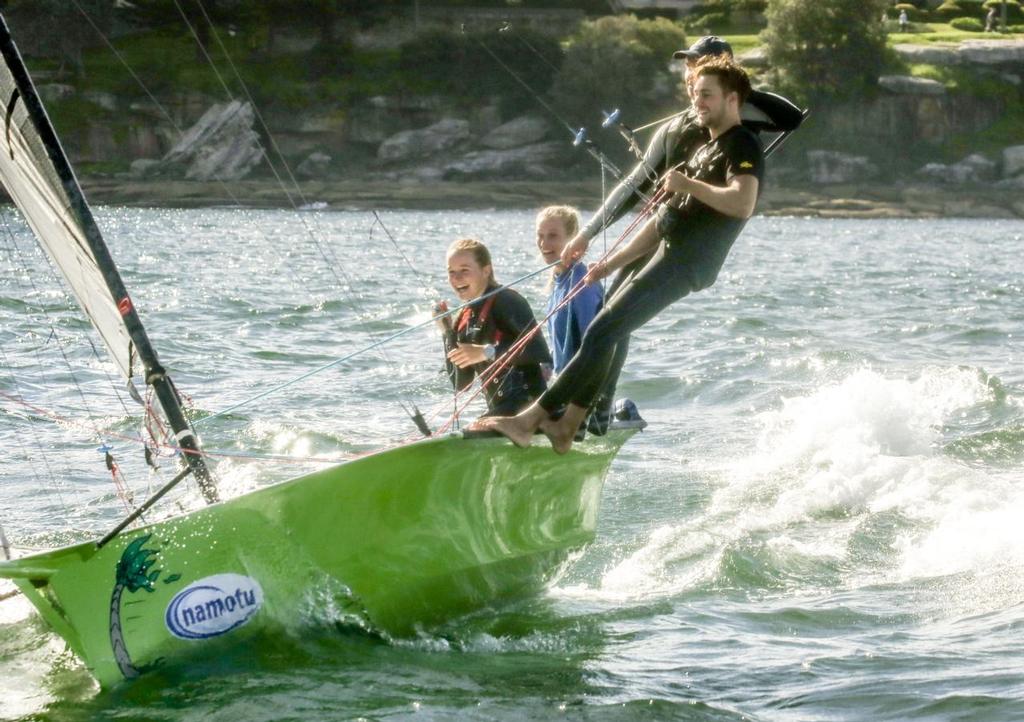  - Manly 16ft Skiff Club annual Crew Swap Day - April 2017 © Michael Chittenden 