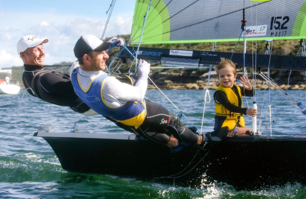 - Manly 16ft Skiff Club annual Crew Swap Day - April 2017 © Michael Chittenden 