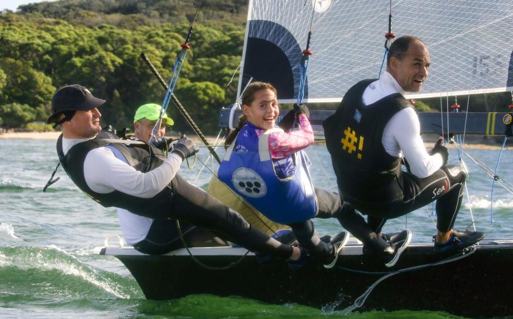 Shebang - Manly 16ft Skiff Club annual Crew Swap Day - April 2017 © Michael Chittenden 