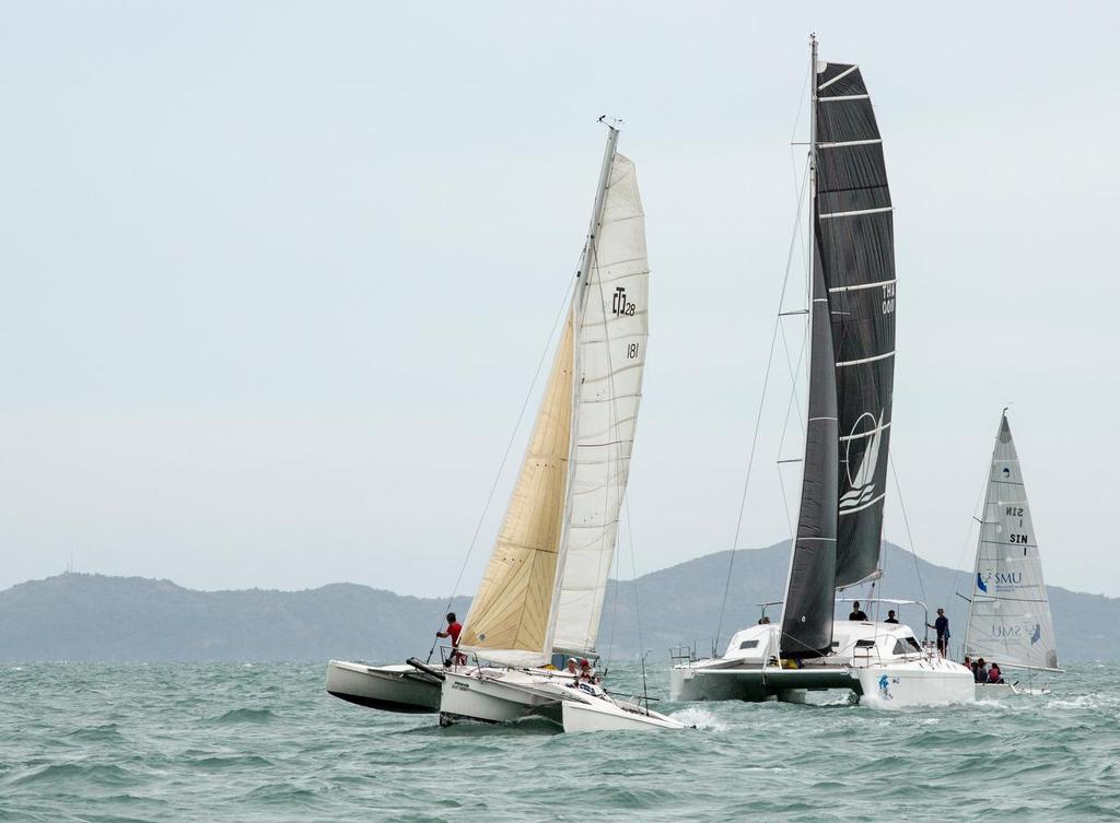 Multihulls. Two-boat start. Top of the Gulf 2017. photo copyright Guy Nowell/ Top of the Gulf Regatta taken at  and featuring the  class