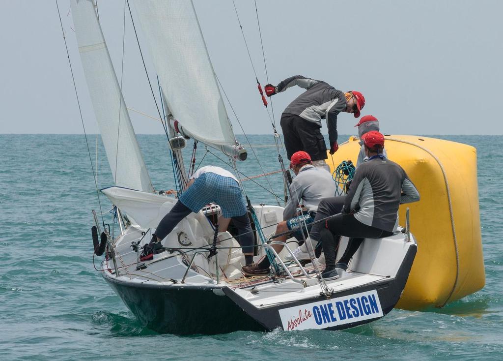 Leave it a little closer next time? Top of the Gulf Regatta 2017. photo copyright Guy Nowell/ Top of the Gulf Regatta taken at  and featuring the  class