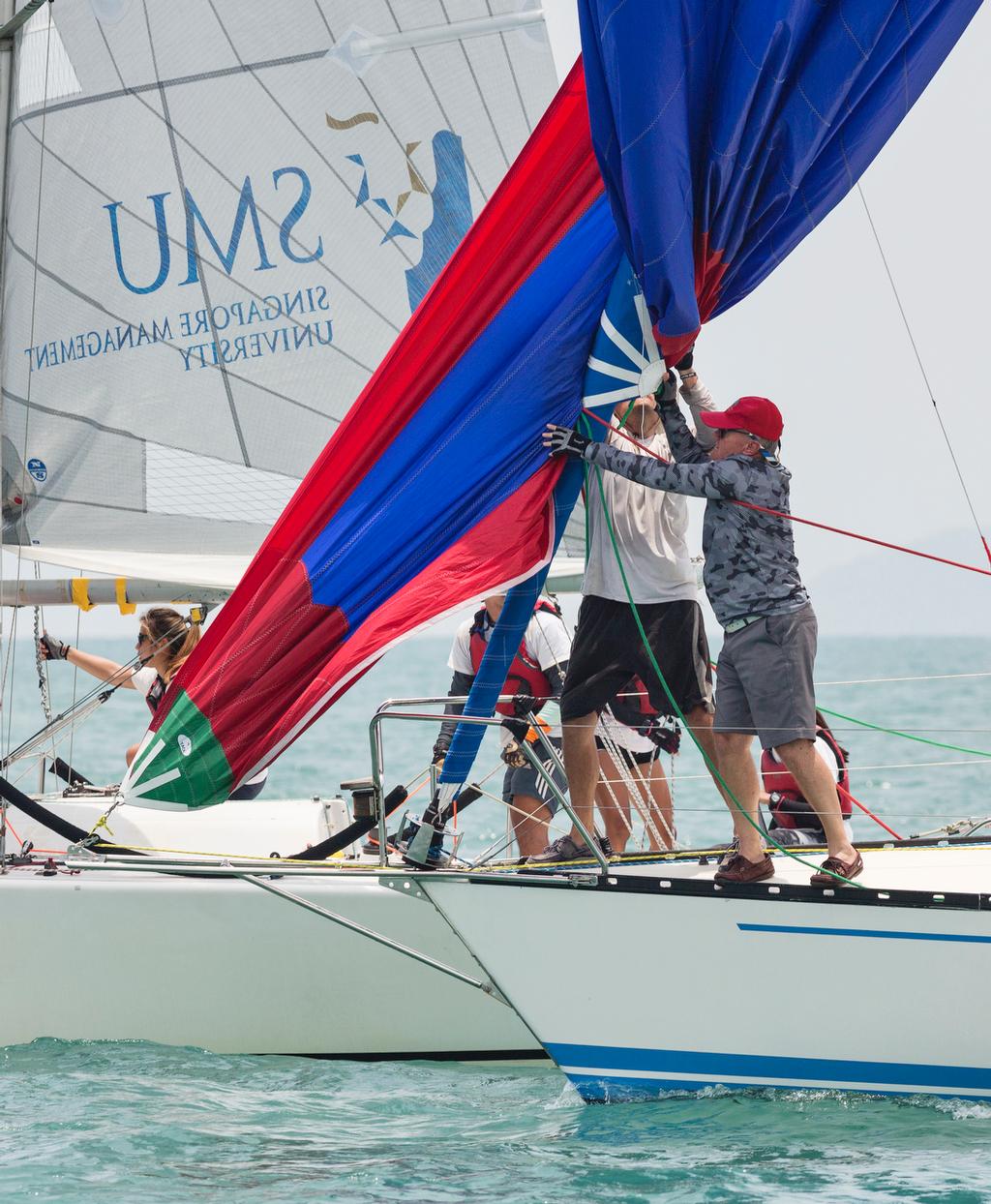 Maybe not intentional... Top of the Gulf Regatta 2017. © Guy Nowell/ Top of the Gulf Regatta