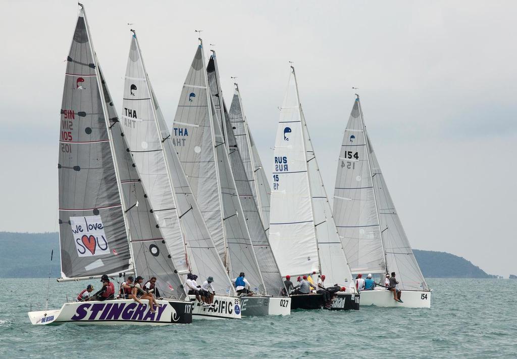 Platu start line - Top of the Gulf Regatta 2017. photo copyright Guy Nowell/ Top of the Gulf Regatta taken at  and featuring the  class