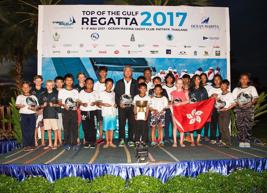 Every one a winner - Thai National Optimist Championships - Top of the Gulf Regatta 2017. photo copyright Guy Nowell/ Top of the Gulf Regatta taken at  and featuring the  class