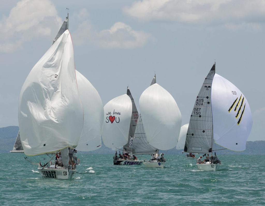 Platu fleet. Top of the Gulf Regatta 2017 photo copyright Guy Nowell/ Top of the Gulf Regatta taken at  and featuring the  class