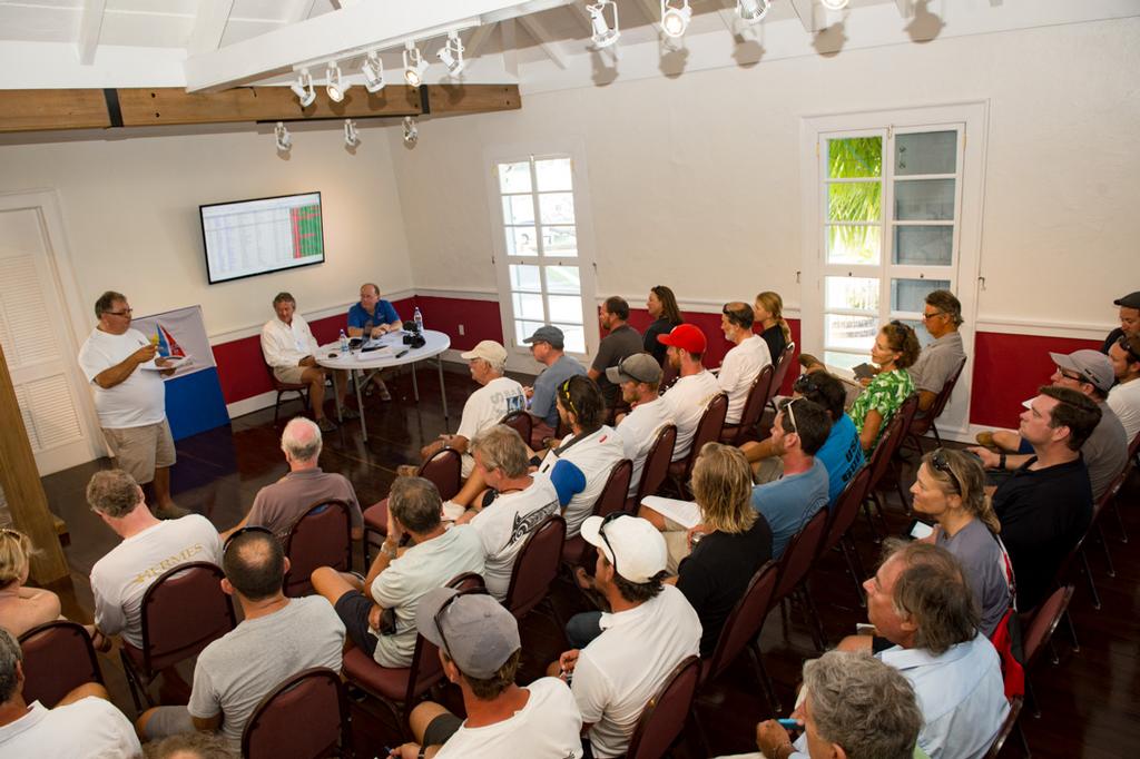 2017 Antigua Bermuda Race - Skippers meeting © Ted Martin