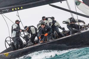 Charisma sailing in the driving rain - RC44 Sotogrande Cup photo copyright Martinez Studio taken at  and featuring the  class