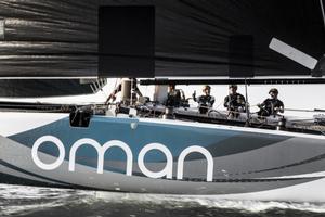 The Extreme Sailing Series 2017. Oman Air race team in action during practise racing. Skipper Phil Robertson (NZL) Peter Greenhalgh (GBR), Nasser Al Mashari (OMA), Ed Smyth (NZL) and James Wierzbowski (AUS) photo copyright Lloyd Images http://lloydimagesgallery.photoshelter.com/ taken at  and featuring the  class