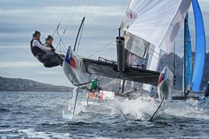 The next Act in Madeira Islands will see the Flying Phantom Series take off, alongside the Extreme Sailing Series, for the first time. photo copyright Martina Barnetova taken at  and featuring the  class