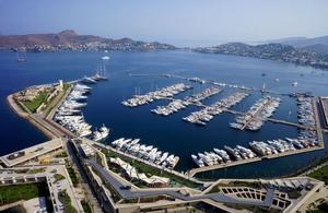 Aerial view of Palmarina photo copyright Extreme Sailing Series taken at  and featuring the  class