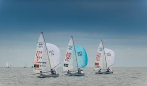 Day 3 – Deniz Cinar/Ates Cinar (TUR-890) leading over Sweden and Portugal - 470 European Championship photo copyright Y.C.M. / Mesi taken at  and featuring the  class