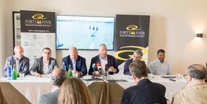 Manolo Moyano, CEO of Sunseeker España, Juan Carlos Ruiz Boix, Mayor of San Roque, Marc Topiol, CEO of Sotogrande de S.A, Miguel Angel Díez, CEO Of Puerto de Sotogrande and German Panei, Trimmer Peninsula Petroleum - RC44 Championship Tour photo copyright  Pedro Martinez / Martinez Studio / RC44 taken at  and featuring the  class