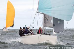 Vanessa Twigg from RMYS skippering Serious Yahoo. - Port Phillip Women’s Championship Series photo copyright  Alex McKinnon Photography http://www.alexmckinnonphotography.com taken at  and featuring the  class