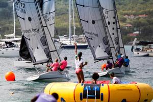 Plenty of racing action and beachside fun for spectators at the Nonsuch Bay RS Elite Challenge on Presidente Lay Day photo copyright Paul Wyeth / www.pwpictures.com http://www.pwpictures.com taken at  and featuring the  class