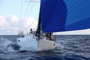 One of the smallest yachts in the race: Hermes, Canadian Ocean Racing's Pogo 12.50, Morgen Watson Director/Skipper – Antigua Sailing Week photo copyright Paul Wyeth / www.pwpictures.com http://www.pwpictures.com taken at  and featuring the  class