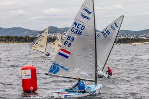 First top mark - Sailing World Cup Hyères photo copyright  Robert Deaves taken at  and featuring the  class