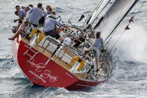 Winners of the Peters and May Round Antigua Race - Ross Applebey's Oyster 48, Scarlet Oyster photo copyright Paul Wyeth / www.pwpictures.com http://www.pwpictures.com taken at  and featuring the  class