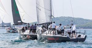 Struntje Light skipper Wolfgang Schaefer called conditions off Capri ``tricky and difficult`` and said local knowledge is imperative when racing on the Bay of Napes. photo copyright Farr 40 Class Association taken at  and featuring the  class
