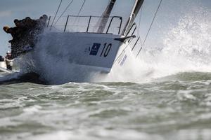 Dutch skipper, Bastiaan de Voogd, brings a young Dutch team to the FAST40+ Class racing Hitchhiker. photo copyright Paul Wyeth taken at  and featuring the  class