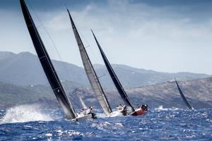 CSA 1 fleet to windward of Willoughby Bay - Antigua Sailing Week 2017 photo copyright Paul Wyeth / www.pwpictures.com http://www.pwpictures.com taken at  and featuring the  class
