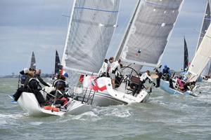 Louise Morton's Quarter Tonner, Bullit and J/109 Jolly Jack Tar photo copyright Rick Tomlinson / RORC taken at  and featuring the  class