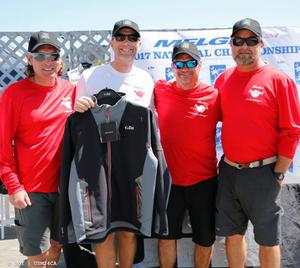 KC Shannon with Mike Miller, Doug Nickel and Tom Sawchuck on 'Shaka' (USA-801) - a team that has worked so hard to rise to the top of the Corinthian division photo copyright JOY / USM24CA taken at  and featuring the  class