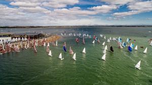 Fleets launching from HISC - 2017 RYA Youth National Championships photo copyright  Paul Wyeth / RYA http://www.rya.org.uk taken at  and featuring the  class