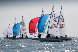 420 fleet - 2017 RYA Youth National Championships photo copyright  Paul Wyeth / RYA http://www.rya.org.uk taken at  and featuring the  class