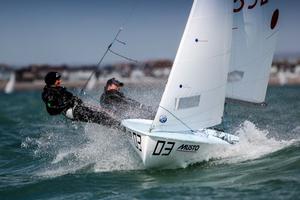 420 – Katie Davies and Midge Watkins - RYA Youth National Championships photo copyright  Paul Wyeth / RYA http://www.rya.org.uk taken at  and featuring the  class