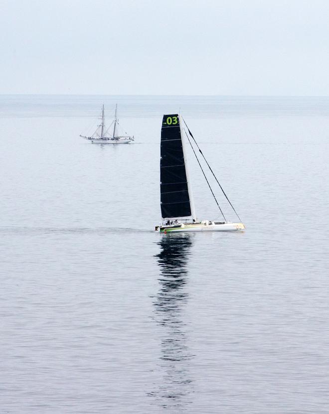 Lloyd Thornburg and Phaedo^3 attempting to break the Transpacific World Speed Sailing Record © Rachel Fallon-Langdon / Team Phaedo