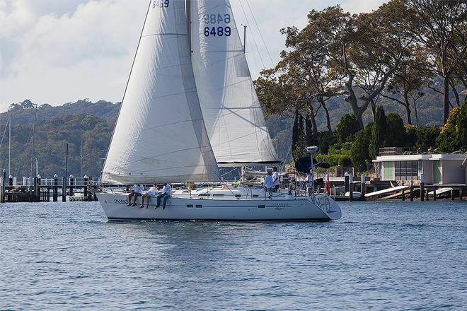 Danske gliding away up Pittwater’s Eastern Shore. - 2017 Beneteau Pittwater Cup ©  John Curnow