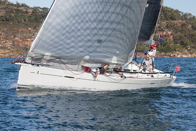 Alibi Powering along as she enters Broken Bay. - 2017 Beneteau Pittwater Cup ©  John Curnow