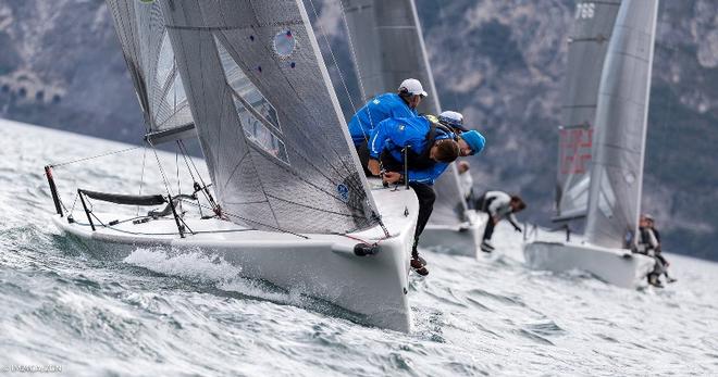 Claudio Ceradini's Altea ITA722 helmed by Andrea Racchelli, also boat of the day on Day 2 in Riva - Melges 24 European Sailing Series ©  IM24CA/ZGN/Mauro Melandri