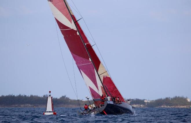 Stephen Murray Jr.'s Volvo 70, Warrior, operated by the US Merchant Marine Academy Foundation take Monohull Line Honours in Bermuda in the Antigua Bermuda Race ©  Tom Clarke