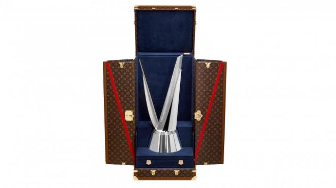 Louis Vuitton America's Cup challenger playoffs trophy and trunk