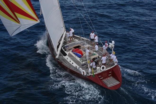 250n miles to run for Simon and Nancy De Pietro's CNB 76, Lilla - Antigua Bermuda Race © Tim Wright/Photoaction.com