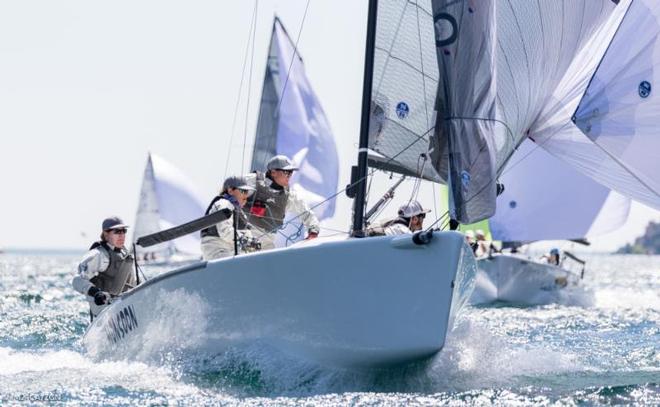 The American crew Monsoon USA851 of Bruce Ayres with Mike Buckley calling tactics - 2017 Melges 24 European Sailing Series ©  IM24CA/ZGN/Mauro Melandri